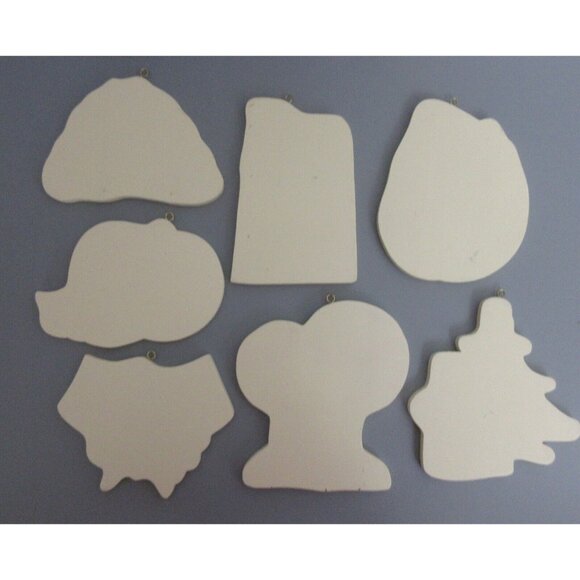 Lillian Vernon 6" Interchangeable 7 Piece Lot Wooden Holiday Door Ornaments 2000 - Picture 10 of 11